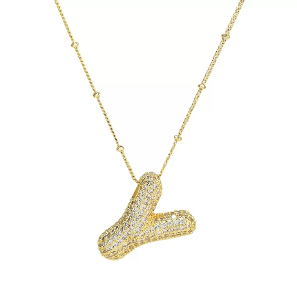 Initial Necklace - Y