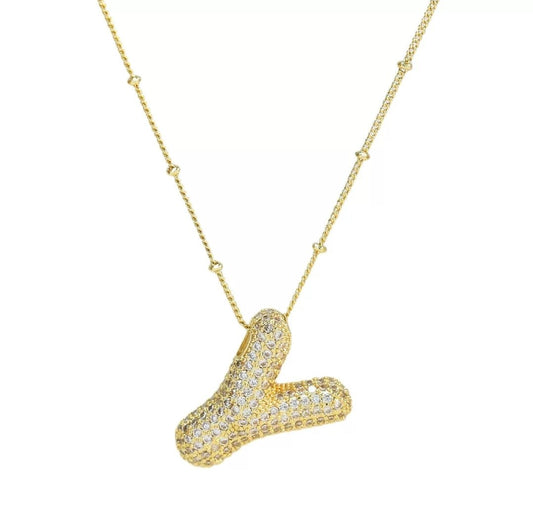 Initial Necklace - Y