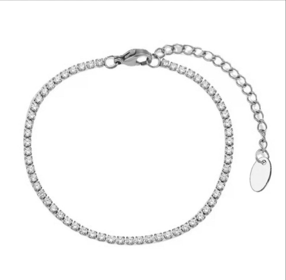 Tennis Bracelet 1.5mm - Silver