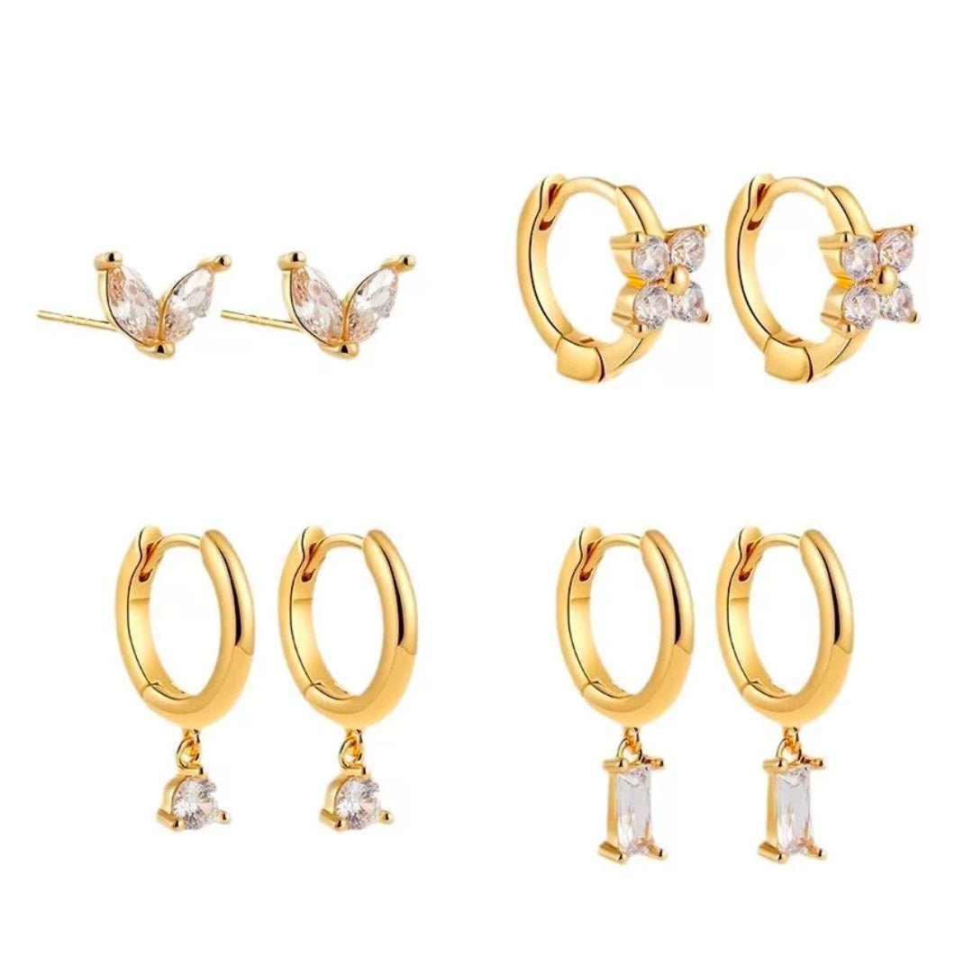 Glitze Accessories Iris Stack jewelry set featuring colorful, layered rings and jewelry pieces arranged in a stylish display.