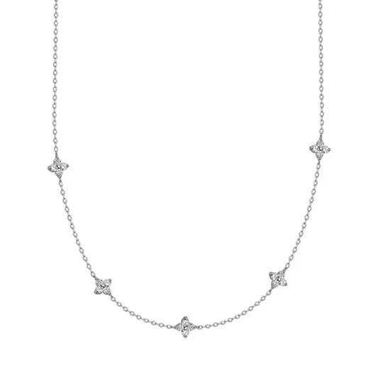 Zyrah Necklace - Silver - Glitze Accessories