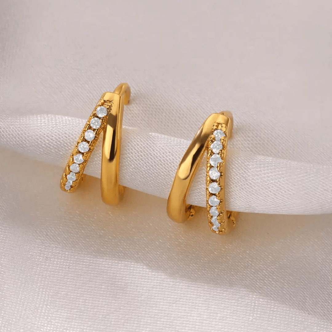 Dewei simple jewelry piece from Glitze Accessories, showcasing a sleek and minimalist design on a neutral background.