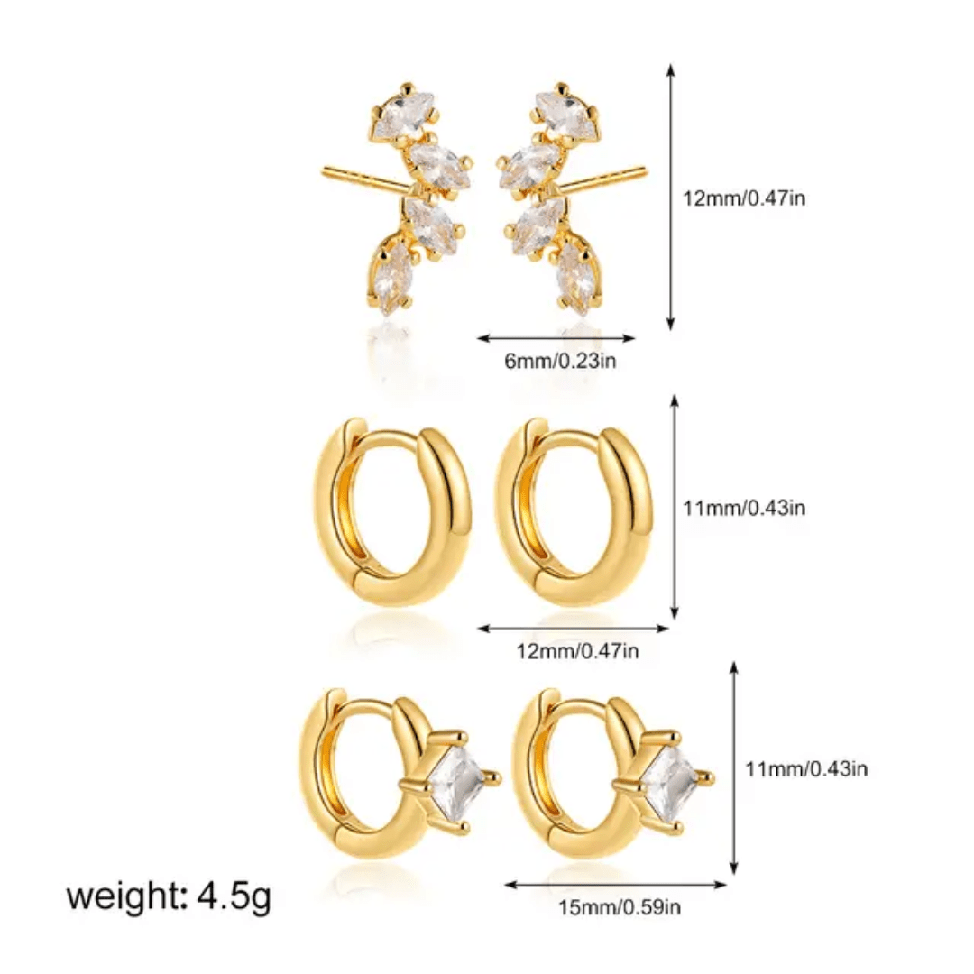Glitze Accessories Nova Stack jewelry set featuring layered necklaces and matching earrings on a neutral background.