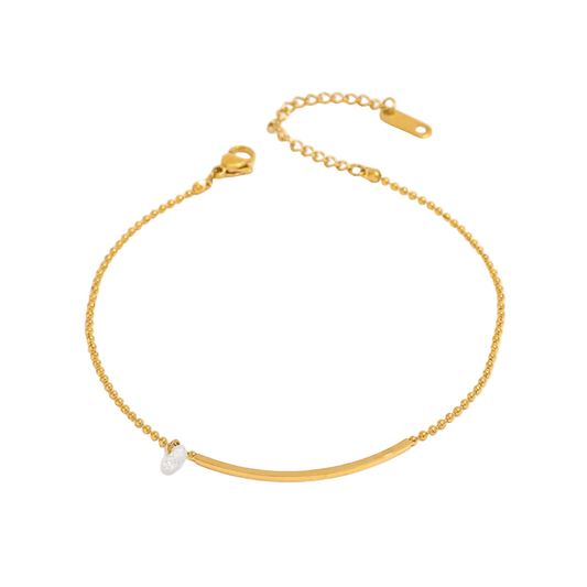 Aurora Anklet — 18K gold plated stainless steel anklet by Glitze Accessories Pakistan