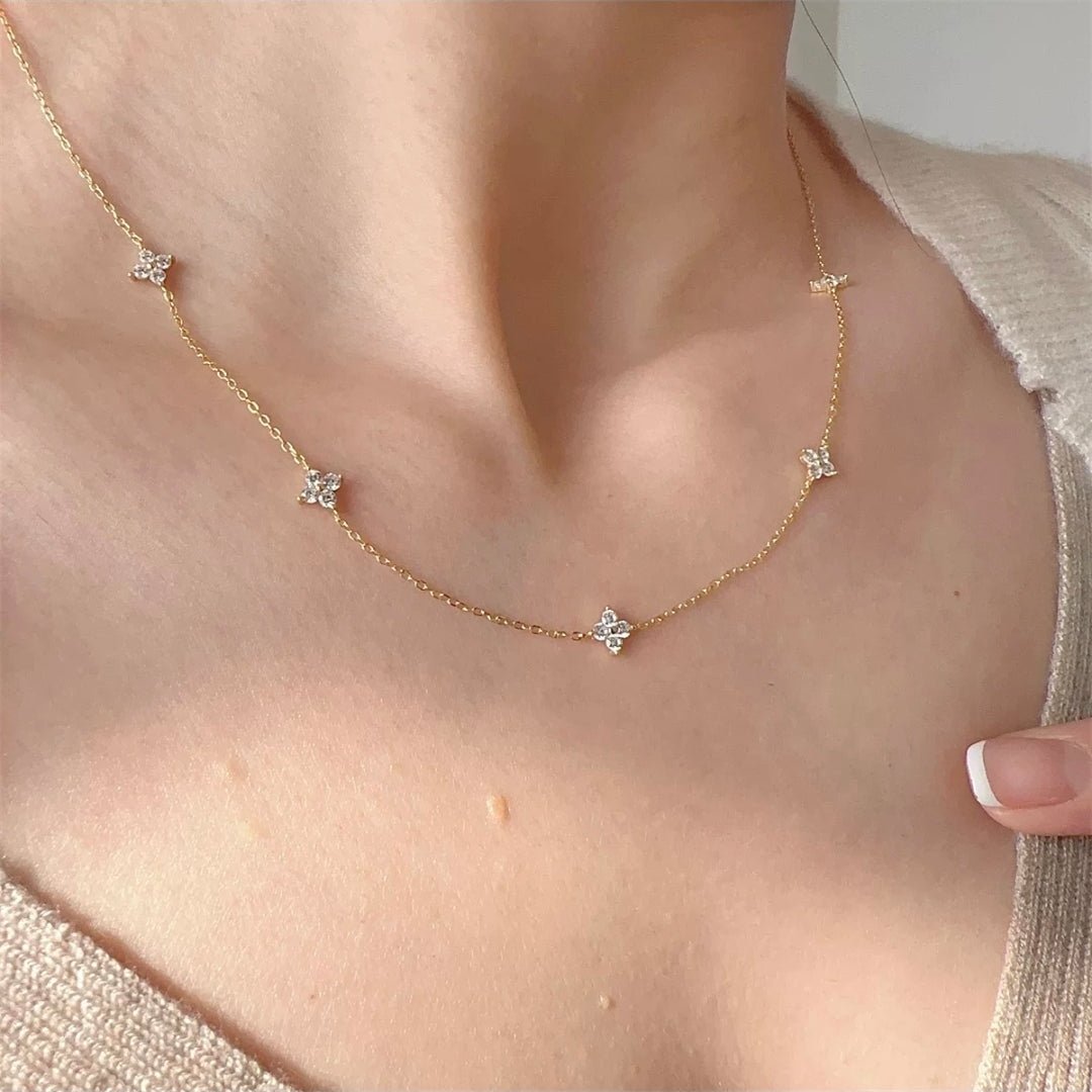 Zyrah Necklace - Golden - Glitze Accessories