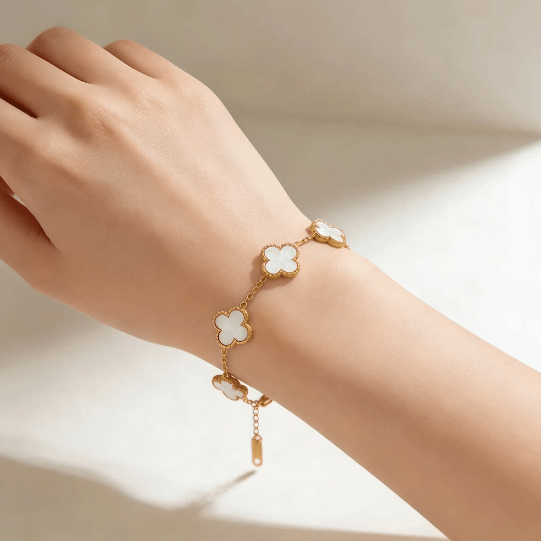 Clover - White - Glitze Accessories