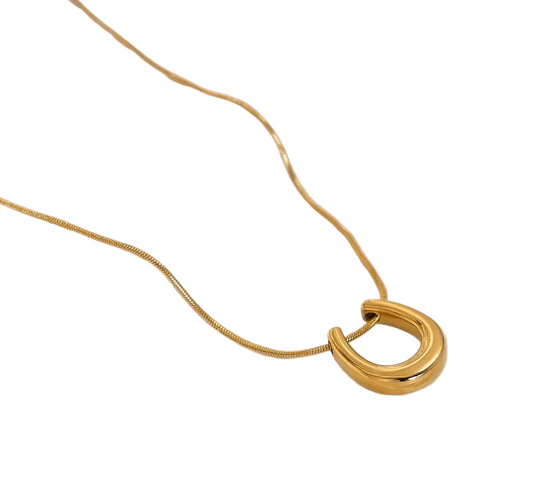 Rosh Necklace — 18K gold plated stainless steel U-chain necklace by Glitze Accessories Pakistan